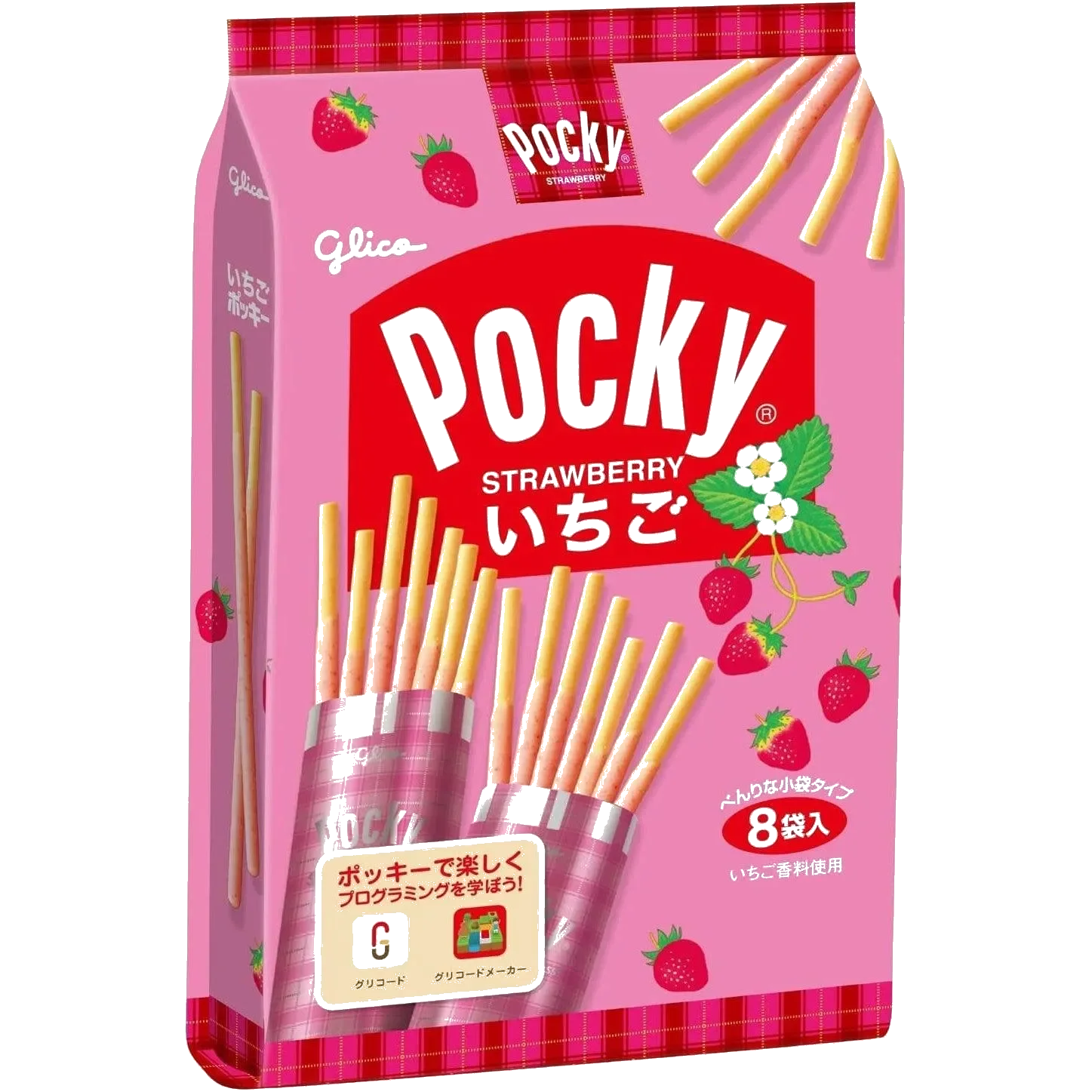 Pocky Strawberry 8-pack